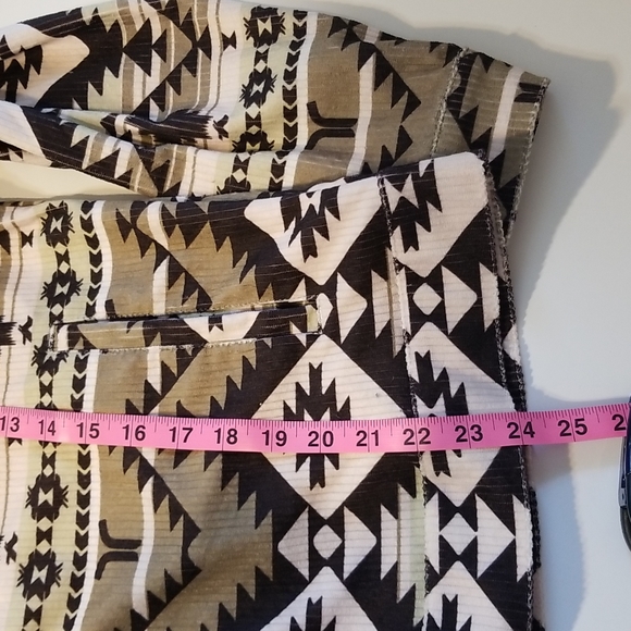 WESC Unisex Cord Trucker Light Blanket Shacket Tribal Boho Southwestern Print - Picture 8 of 17